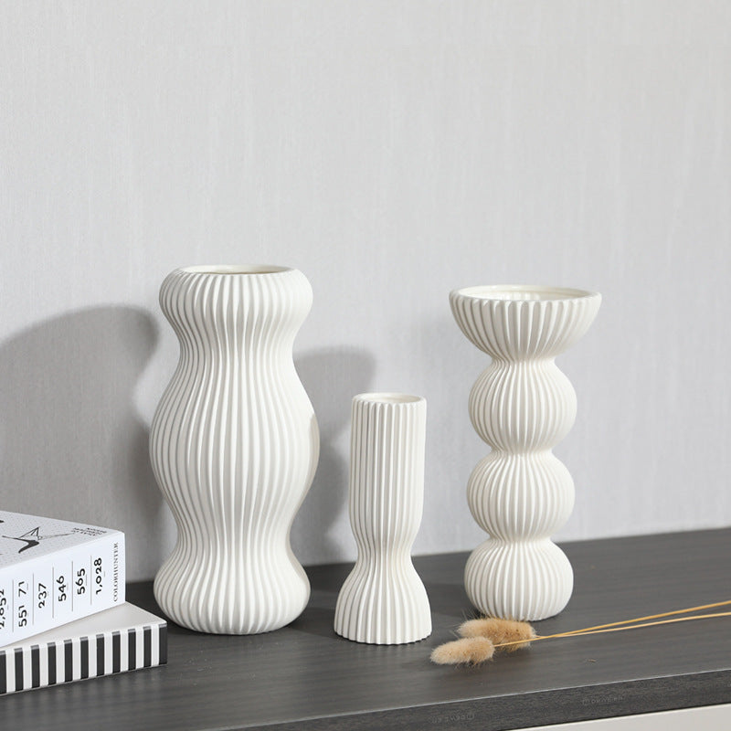 Vertical Pattern 3D tall Vase