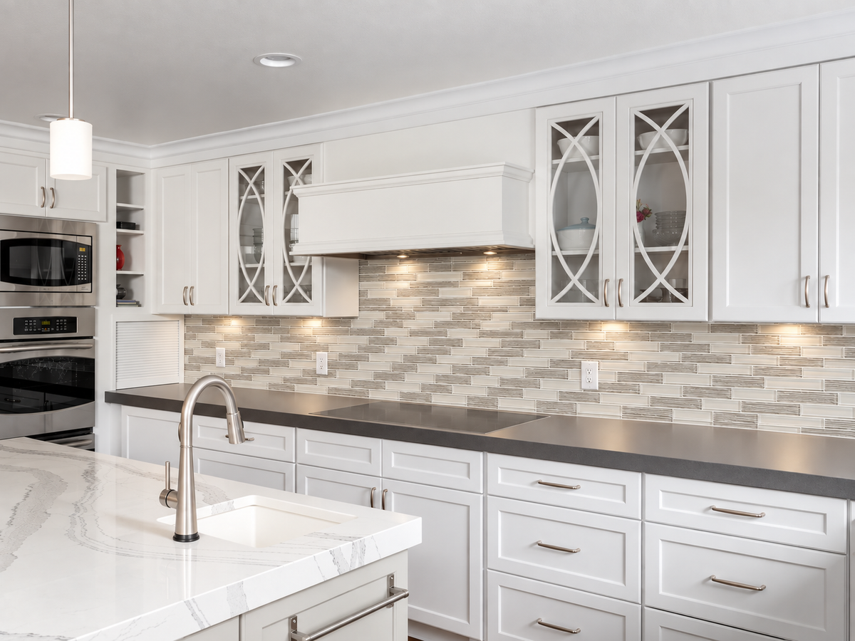 CYSTAL CREAM SUBWAY GLASS Backsplashes Wall tiles (10x10 inch) R1002