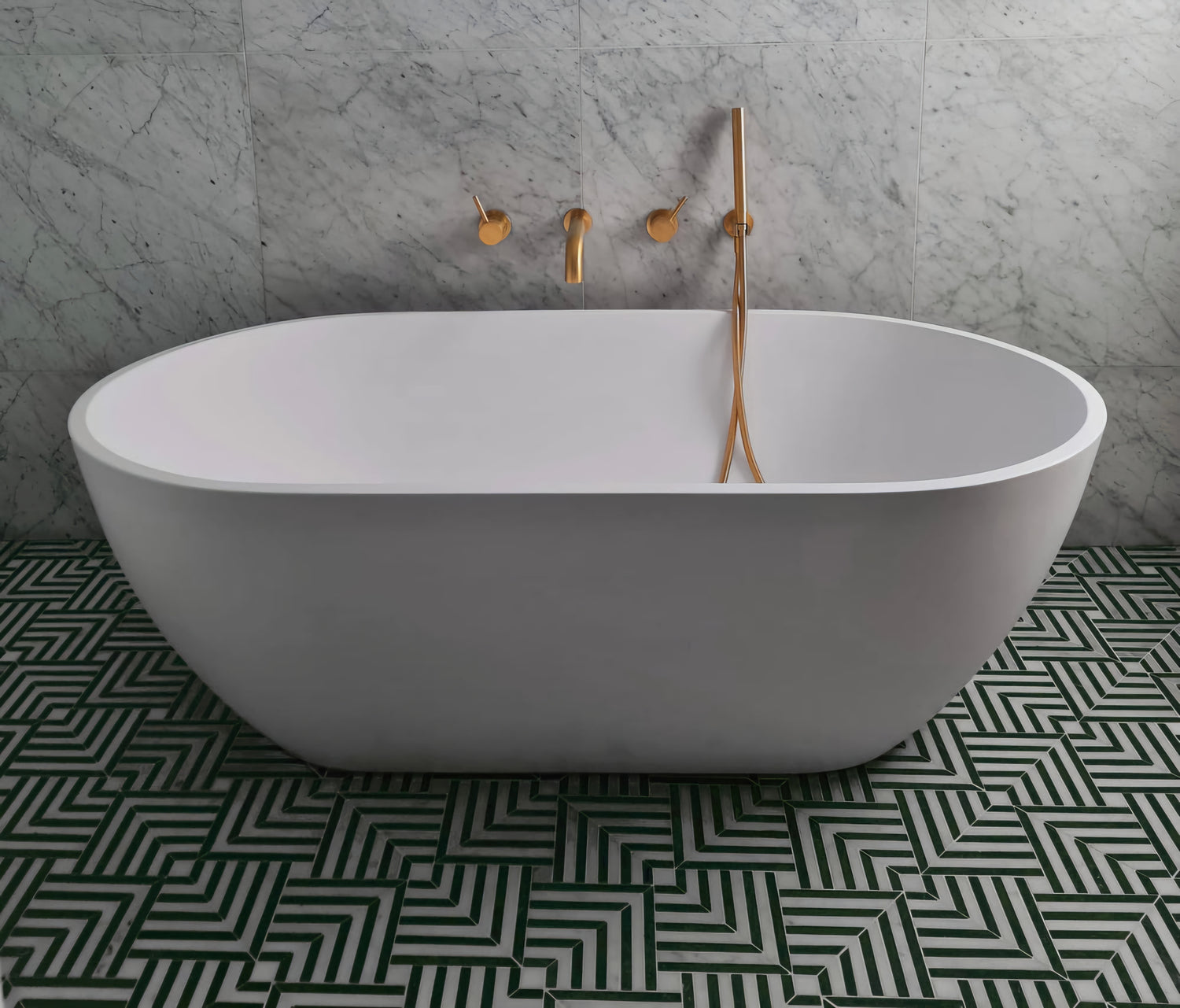 Green & White Marble Backsplash Mosaic Floor and Wall Tiles (12x12 inch) DP6011