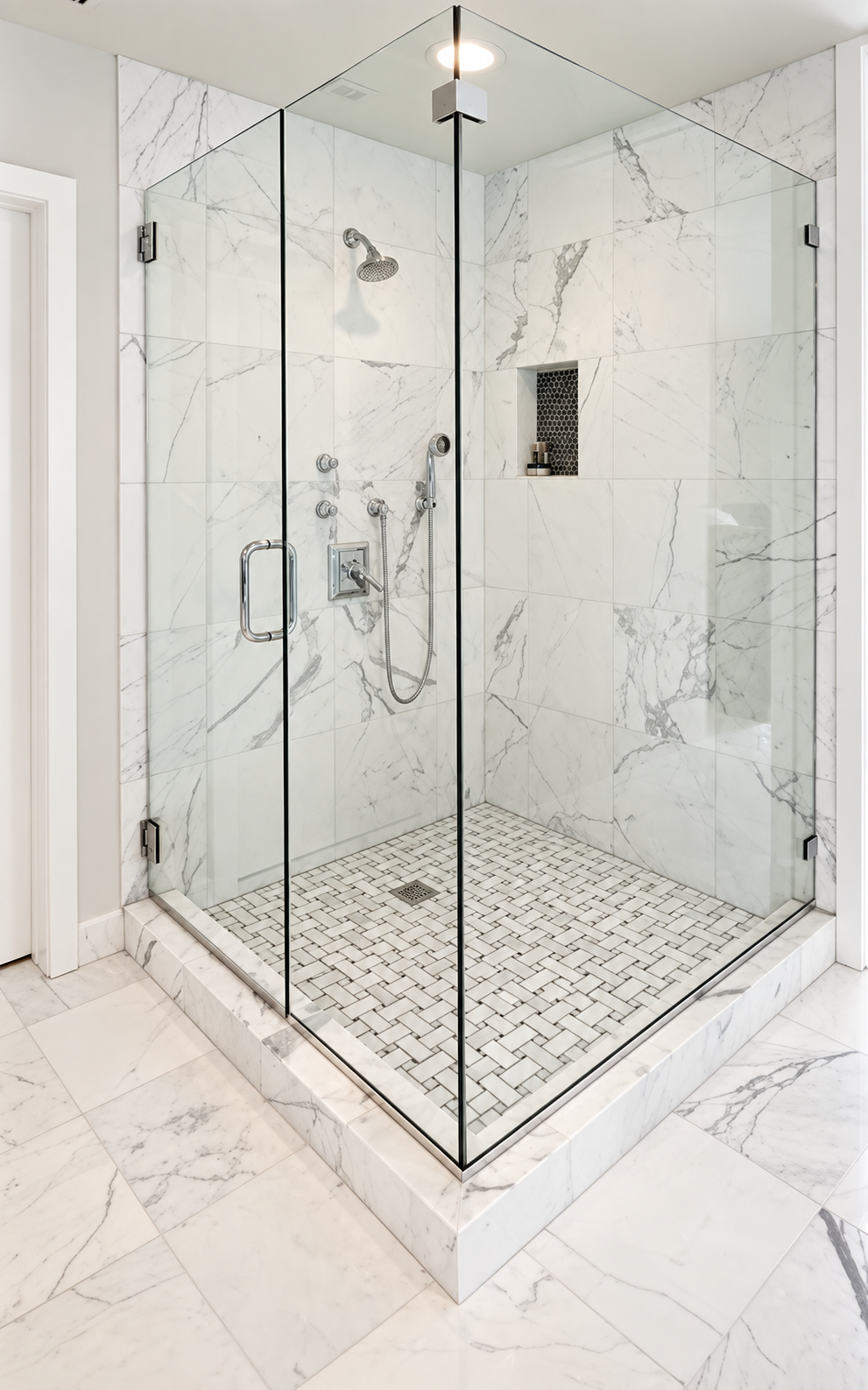 Basket Weave 8mm Marble Backsplashes Floor & Wall Tiles ( 12x12 inch) MG6010