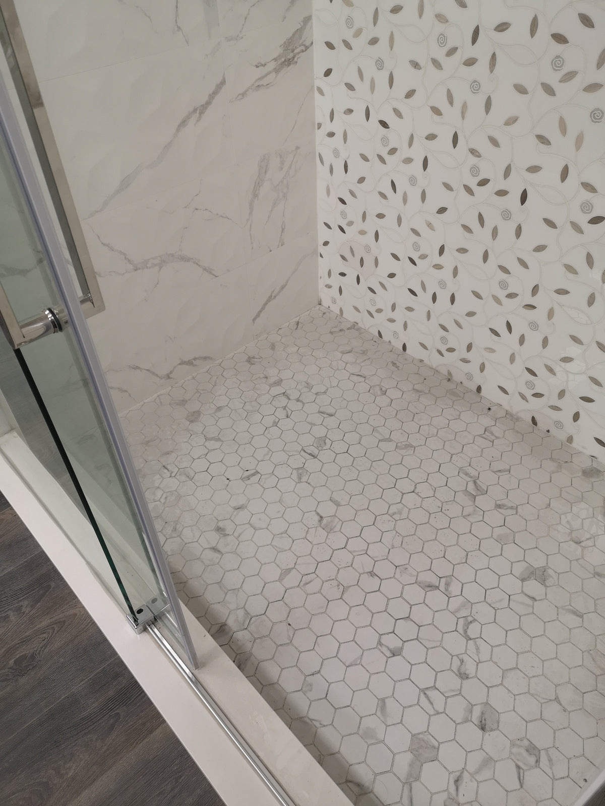 ALPS White 2" Hexagon Marble Mosaic Backsplashes Floor & Wall Tiles ( 12x12 inch) MG607
