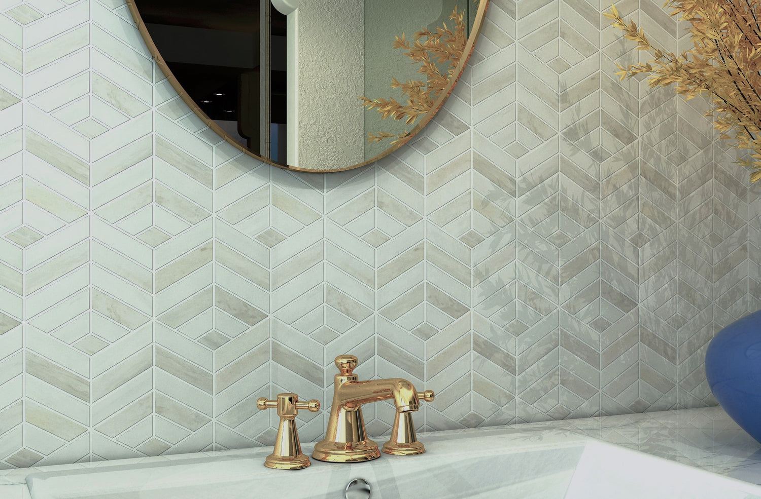 Artistic Eurasian Beige Marble Backsplash Floor and Wall Tiles(11x12 inch) DP5914