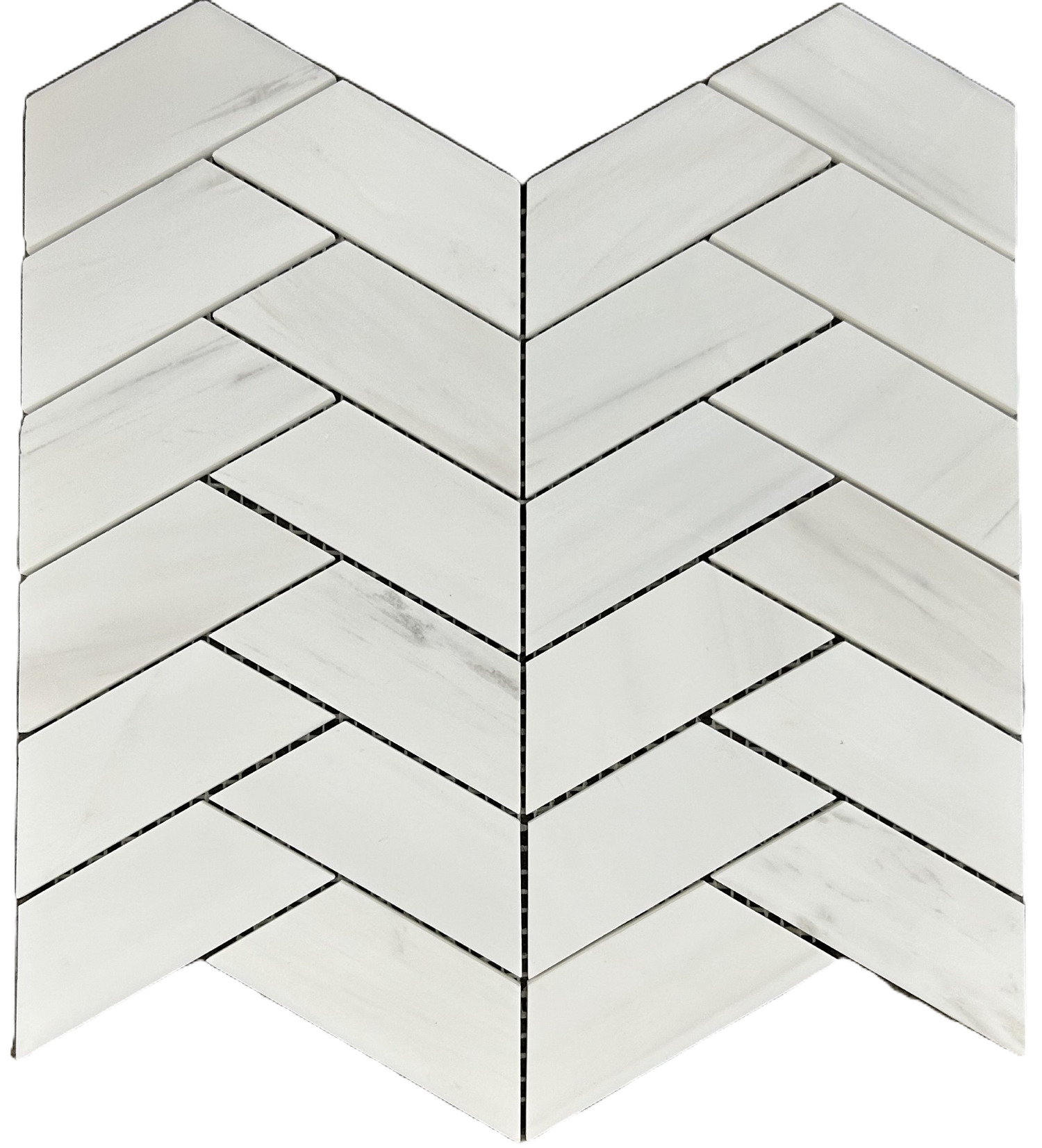 Dolomite Chevron Marble Backsplash Mosaic Floor & Wall Tiles (12x12 inch) DP6020
