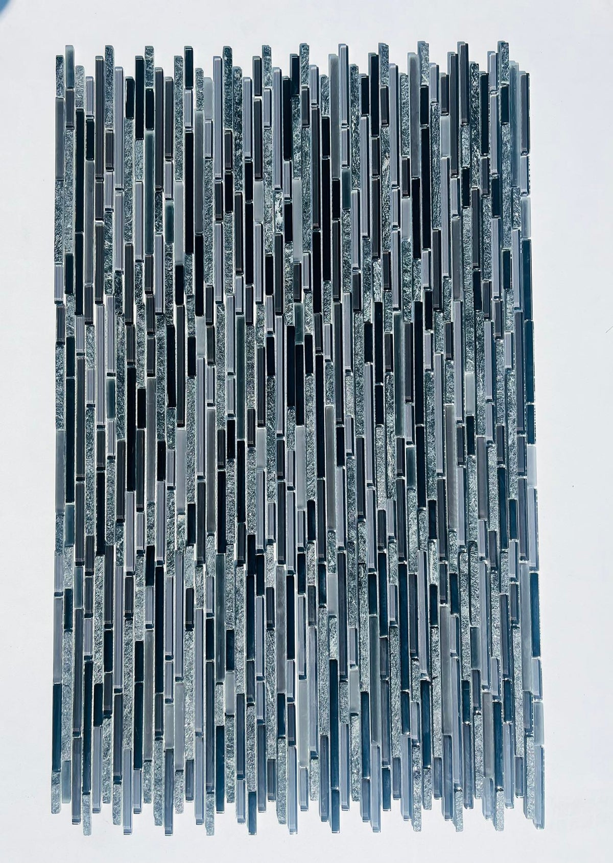 DENVER CHARCOAL STRIPS Backsplash Mosaic Floor and Wall tile  (12x12 inch) MG813