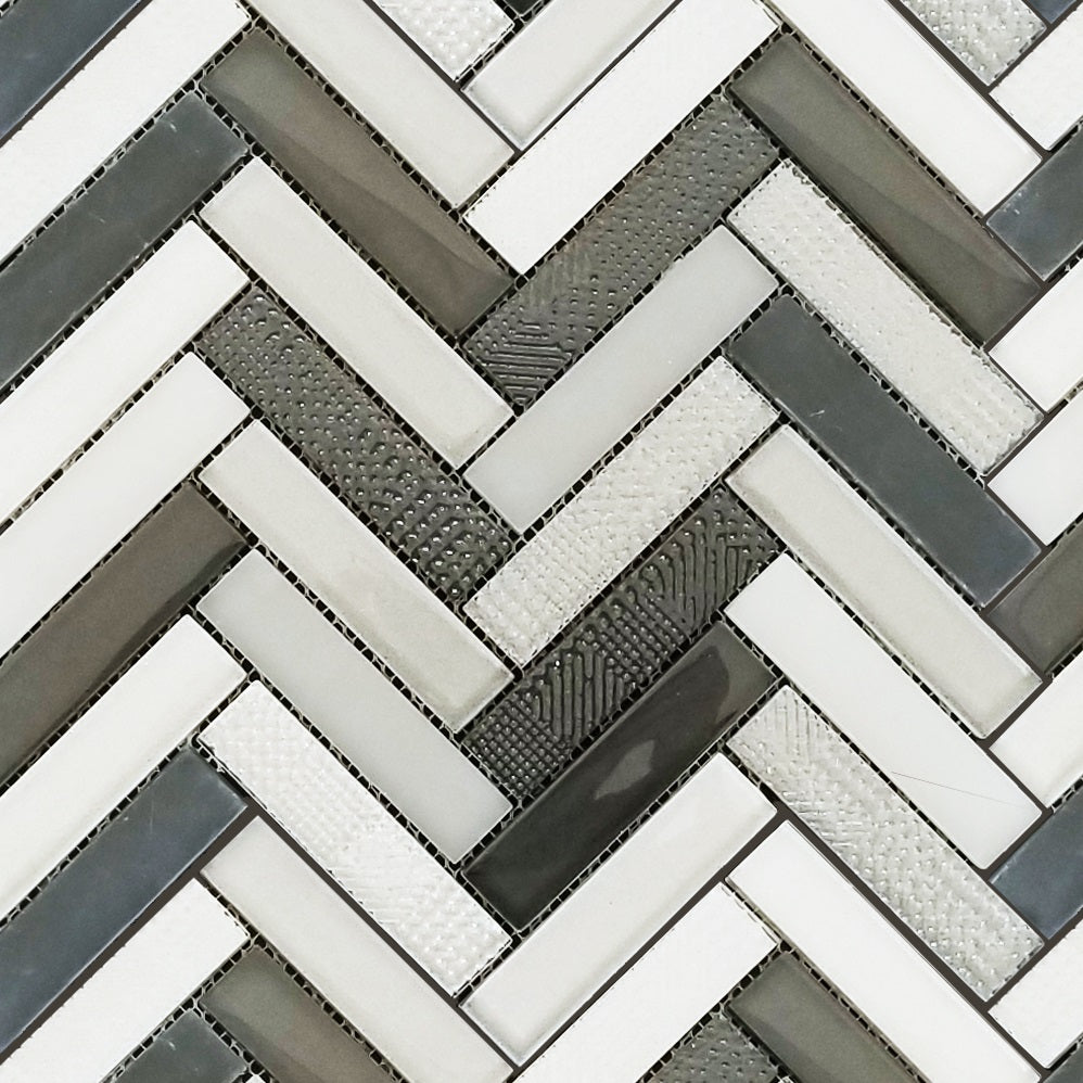 OAKVILLE NIGHT Backsplash Mosaic Floor and Wall tile  (10x12 inch) MG883