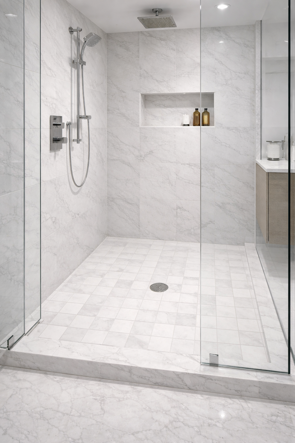 2X2 Oriental White Square Marble Backsplash Mosaic Floor & Wall Tiles (12x12 inch) DP6015