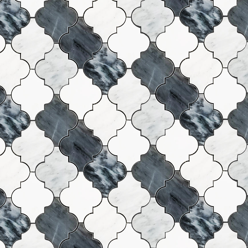 LANTERN SHAPE Marble Backsplash Mosaic Floor and Wall tile  (12x12 inch) MG707