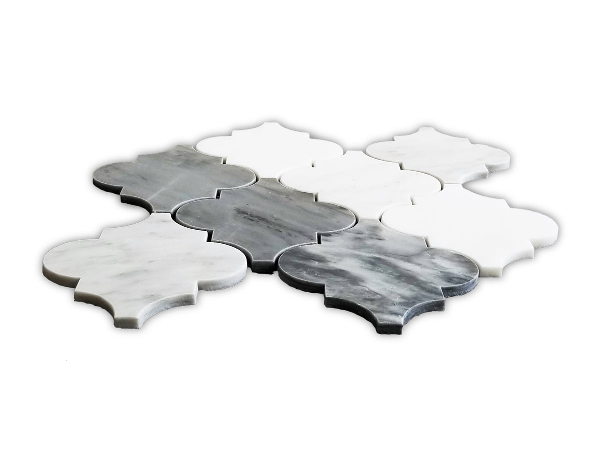 LANTERN SHAPE Marble Backsplash Mosaic Floor and Wall tile  (12x12 inch) MG707