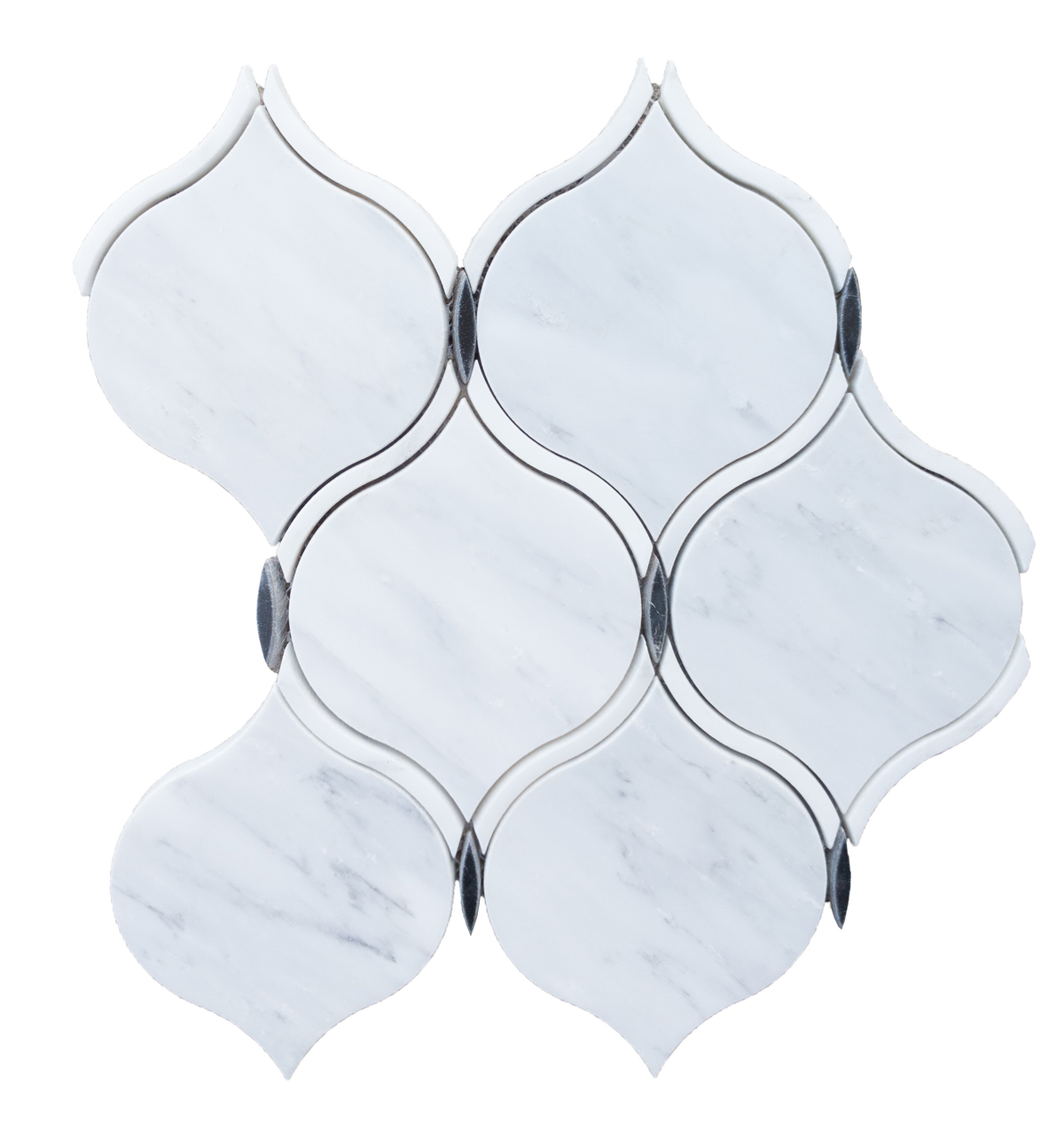 COCONUT GREY With WHITE LINE Luxurious Marble Backsplashes Wall tiles (10x11 inch)MG956