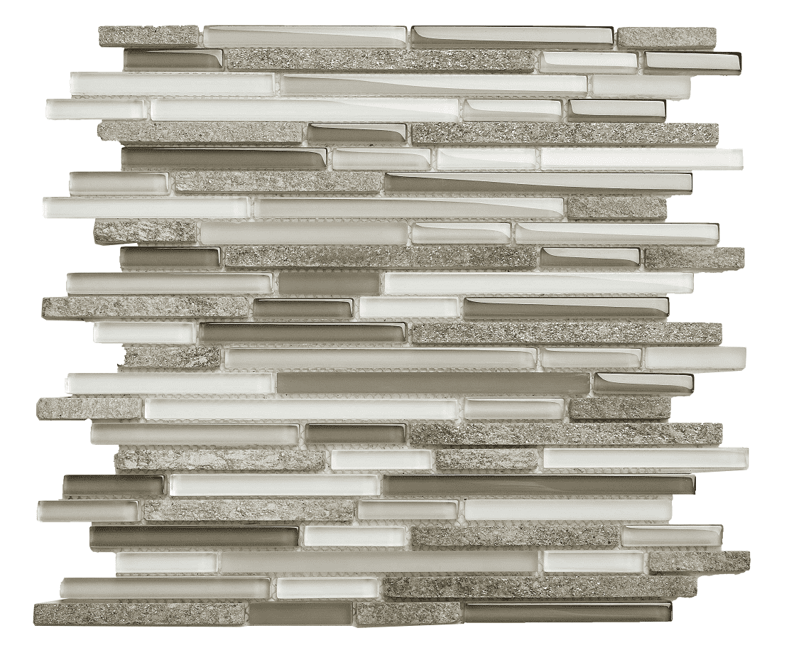 DENVER GREY STRIPS Backsplash Mosaic Floor and Wall tile  (12x12 inch) MG812