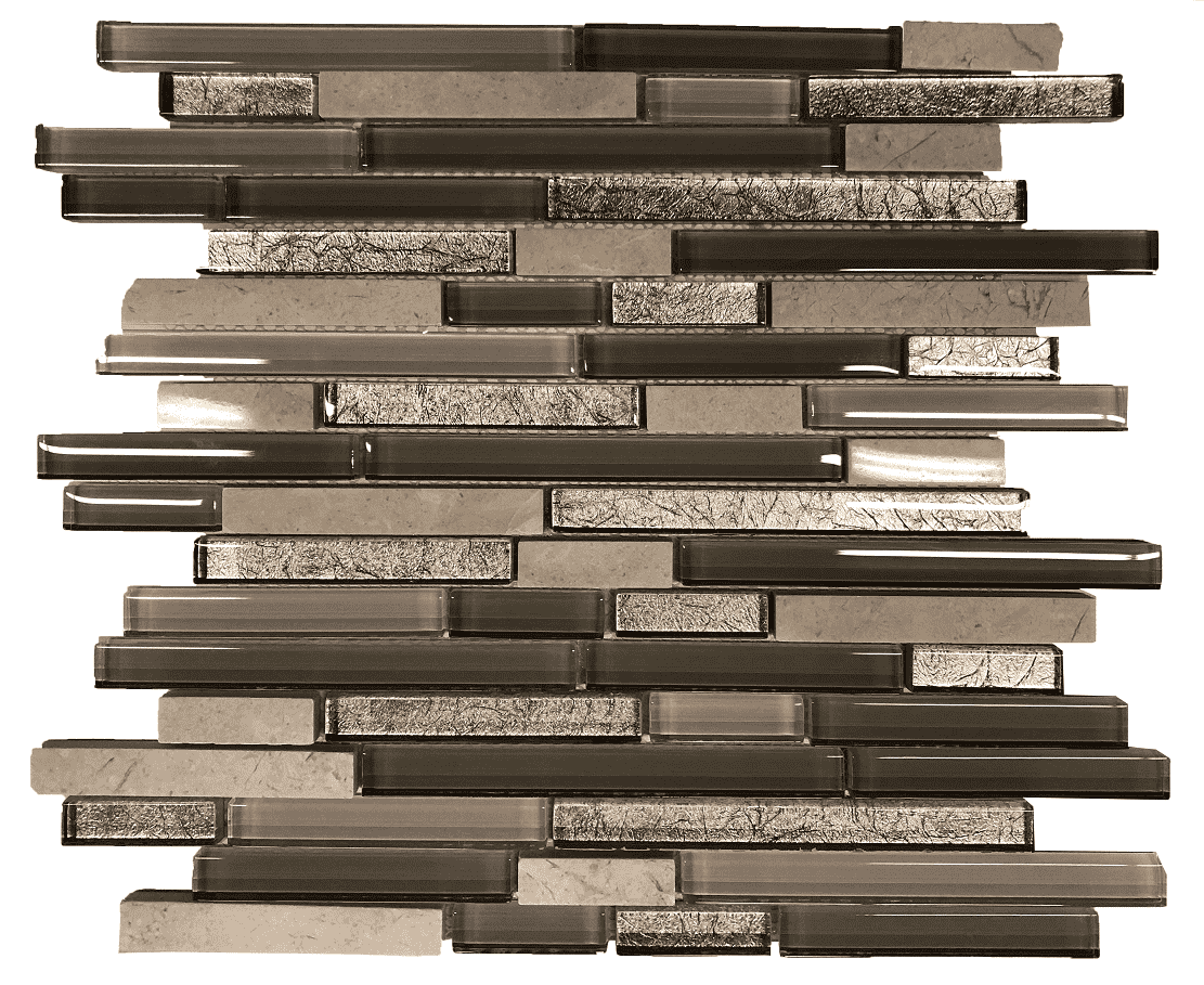 TEXAS VANILLA STONE GLASS MIX Strips Backsplashes Wall tiles (10x10 inch) RM060