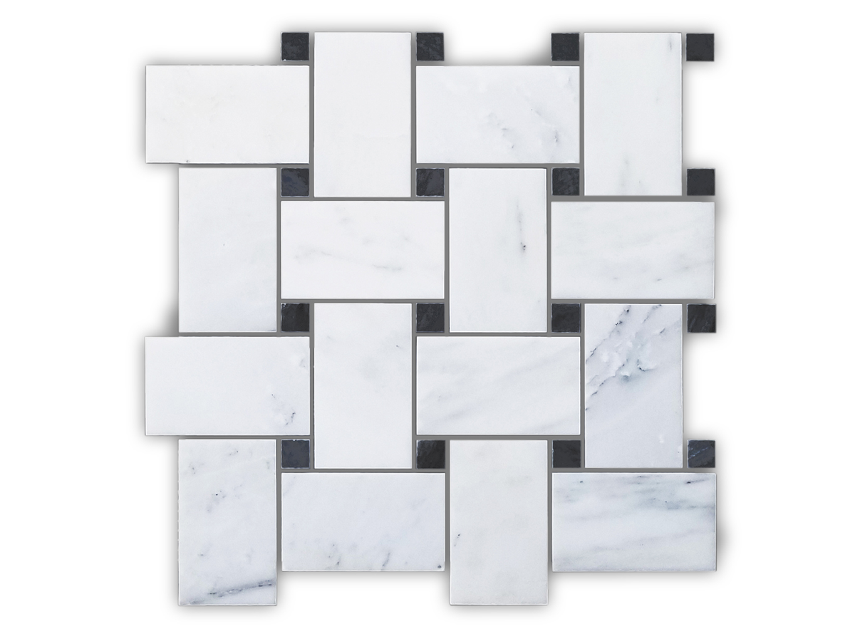 Basket Weave 2x4 Marble Backsplashes Floor & Wall Tiles ( 12x12 inch) MG602