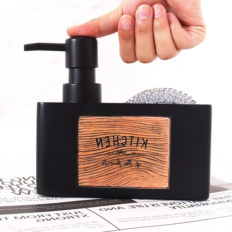 Resin Kitchen Sink Organizer with Soap Dispenser