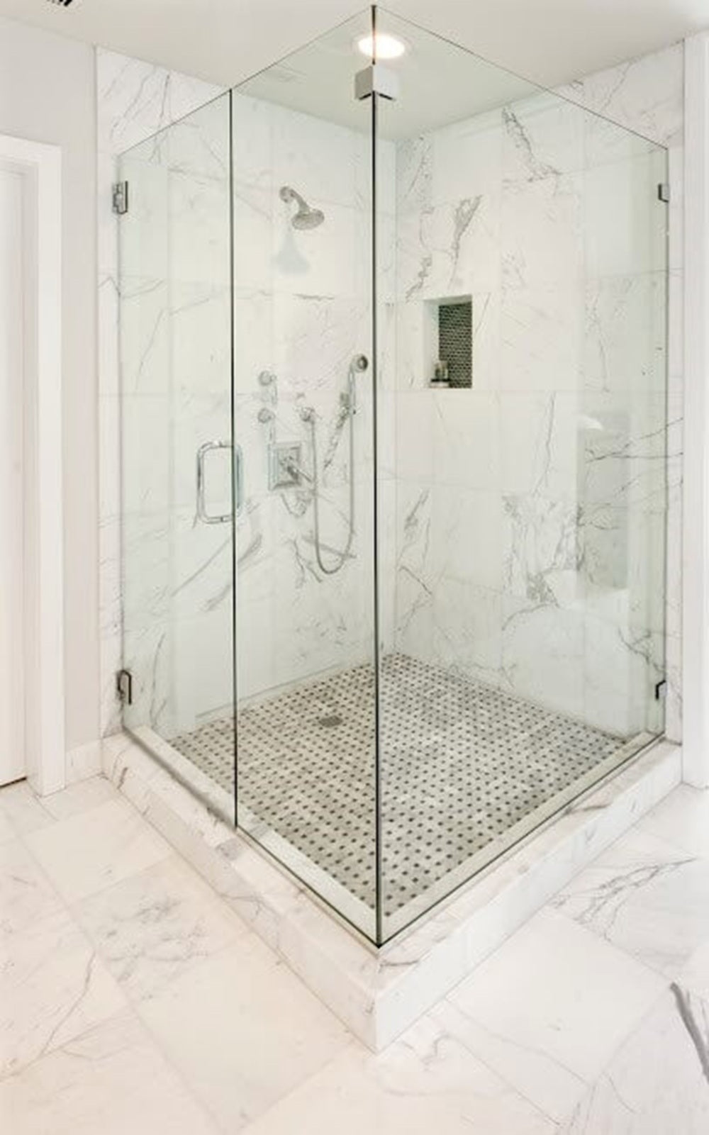 Oriental White Basket Weave Matt Marble Backsplashes Floor & Wall Tiles ( 12x12 inch) MG606