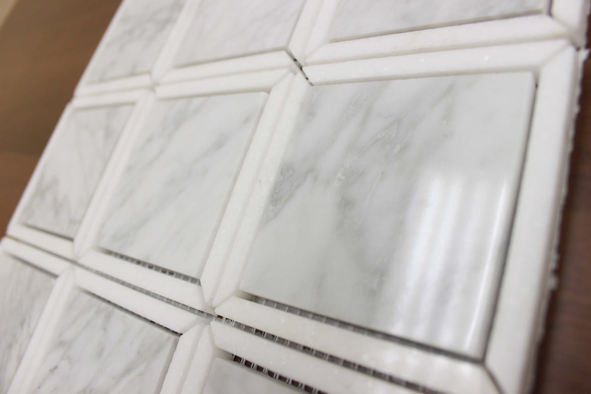 ALPS ELEGANT SQUARE Marble Backsplash Mosaic Floor and Wall tile  (12x12 inch) MG640