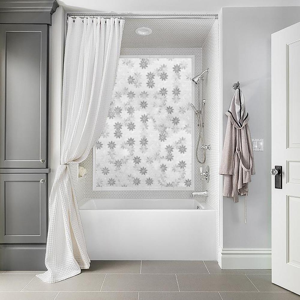 Artistic Floral White and Grey Marble Backsplash Mosaic Floor and Wall Tiles (9.5x11 inch) DP8681