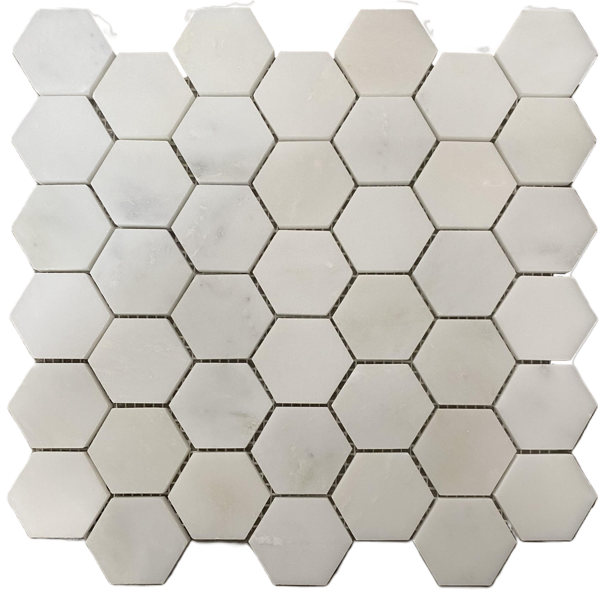 ALPS 2" Hex Honed Mosaic Marble Backsplashes Floor & Wall Tile ( 12x12 inch) MG683