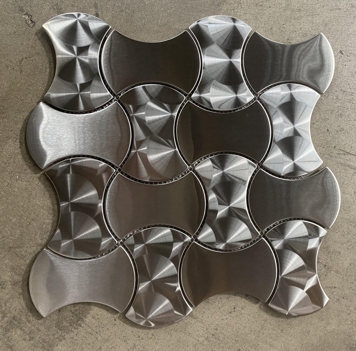 BONE SHAPE STAINLESS Backsplash Mosaic Floor and Wall tile  (12x12 inch) MG706