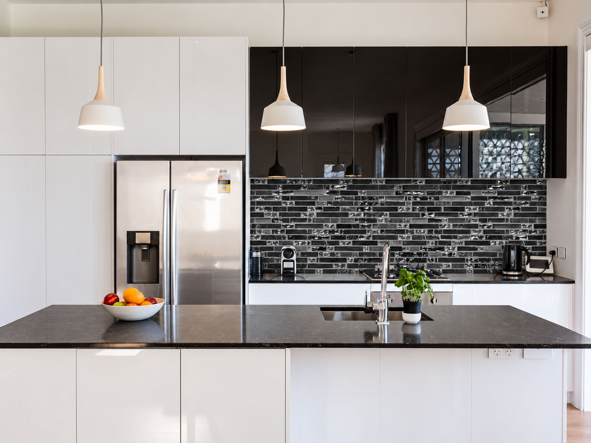 BRISTOL NIGHT STRIPS Backsplash Mosaic Floor and Wall tile  (12x12 inch) MG803