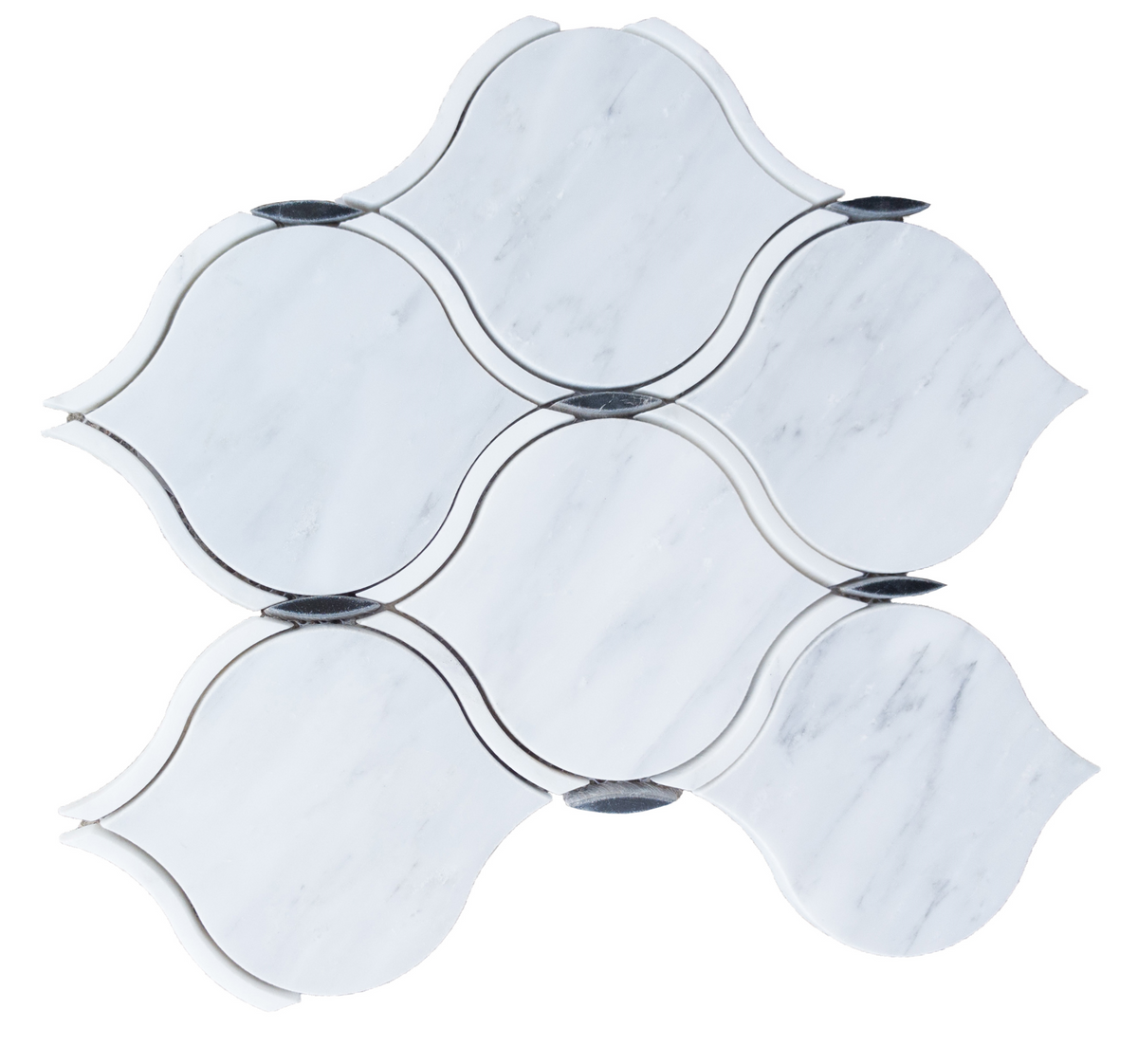 COCONUT GREY With WHITE LINE Luxurious Marble Backsplashes Wall tiles (10x11 inch)MG956
