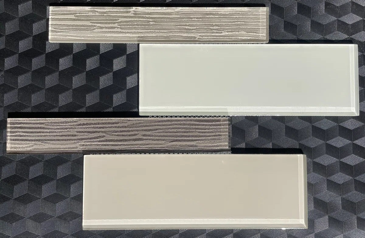 CYSTAL CREAM SUBWAY GLASS Backsplashes Wall tiles (10x10 inch) R1002